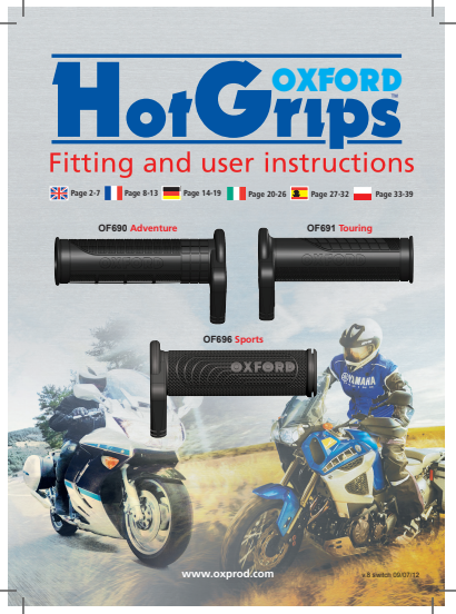 

OF690 OF691 OF692 HOTGRIPS premium instructions v.8

